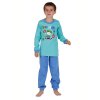Chlapecké pyžamo CALVI 22-685 - tyrkysovo-modré/dlouhé