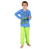 Chlapecké pyžamo CALVI 22-723 - zeleno-modré/dlouhé