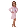 Dívčí noční košile CALVI 22-681 - růžová s potiskem/dlouhý rukáv