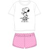 Dívčí pyžamo SNOOPY 5204570 - krátké/bílo-růžové