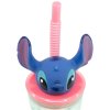 3D lahev na pití LILO a STITCH s brčkem 74869 - růžová