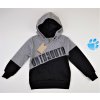 Chlapecká mikina GLO-STORY BPU-9362 - bílo-černá (Velikost 160)