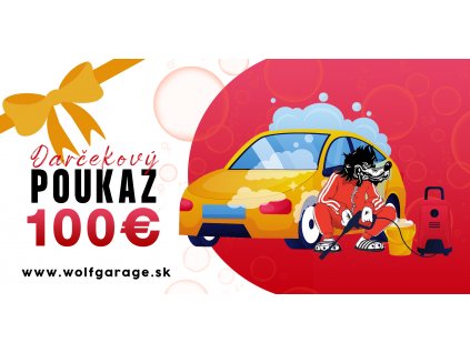 100€ poukaz darcekovy vilk predna strana