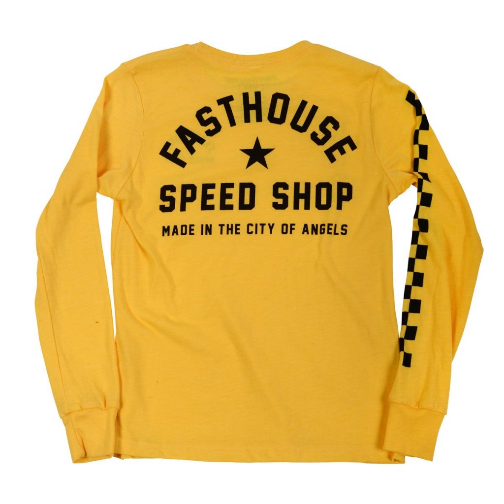 Fasthouse Youth Star LS Tee Heather Yellow