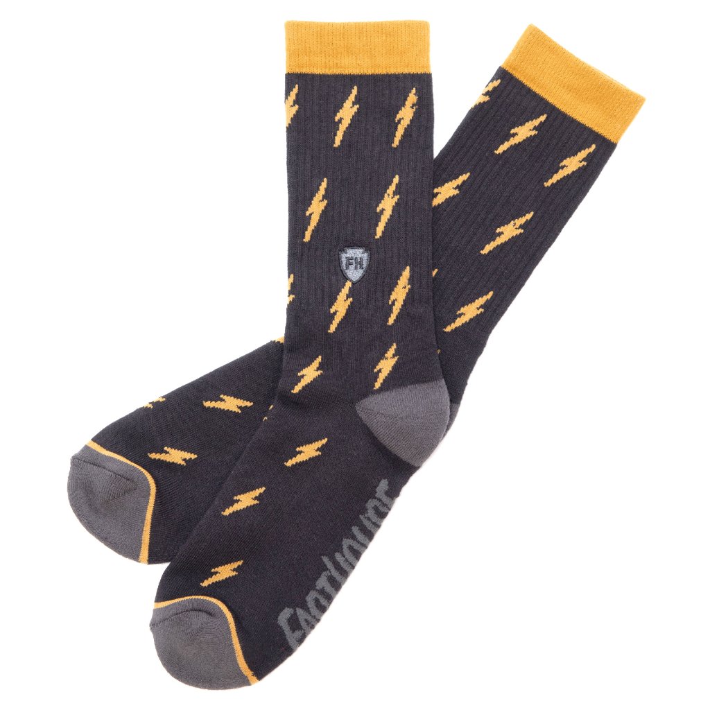 Circuit Crew Sock Black Vintage Gold