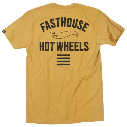 Fasthouse Major Hot Wheels Tee Vintage Gold 1