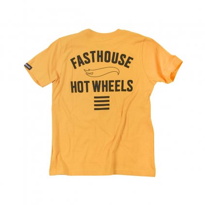 Fasthouse Youth Major Hot Wheels Tee Vintage Gold 1