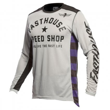 Fasthouse Originals Air Cooled Jersey Silver Black