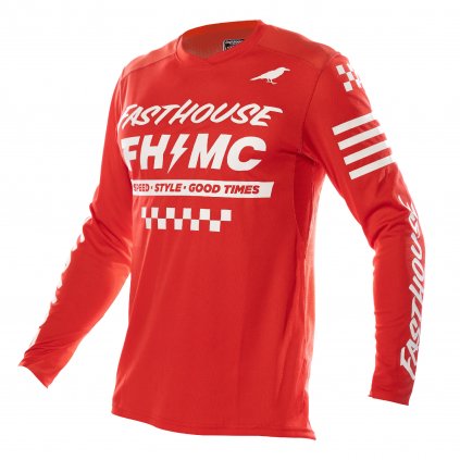 Fasthouse Elrod Jersey Red MX dres