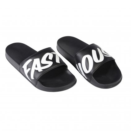 Logo Slide Sandals Black