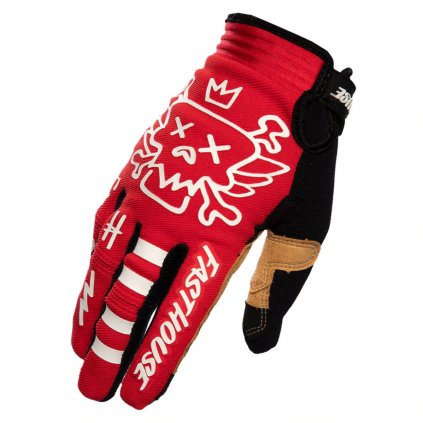 Fasthouse Speed Style Stomp Glove Red 1