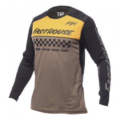 Alloy Mesa LS Jersey Heather Gold Brown F