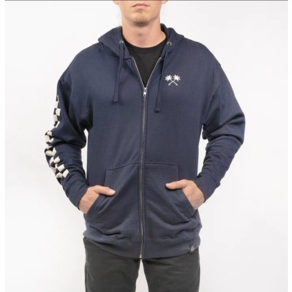 Fasthouse Haven Hooded Zip Up Navy 2