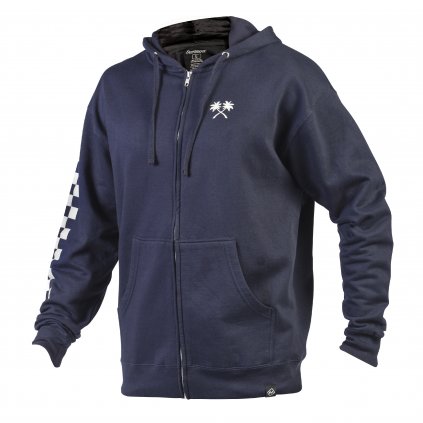 Haven Hooded Zip Up Navy F