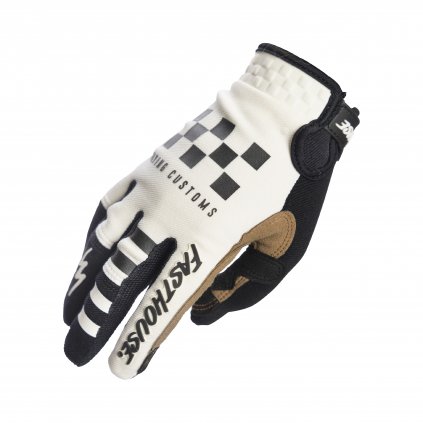 Youth Speed Style Hot Wheels Glove White Black 2