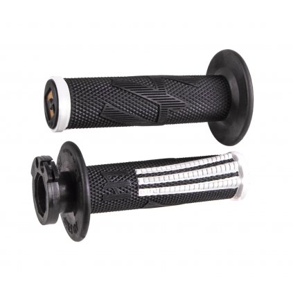 ODI MX V2 Lock On Grip Emig Pro Black White