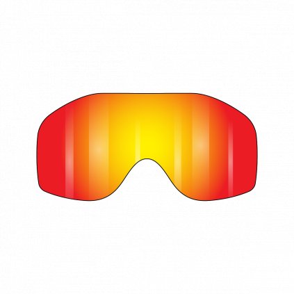 VZ Sizzle Spare Lexan Lens, Clear Chrome Orange