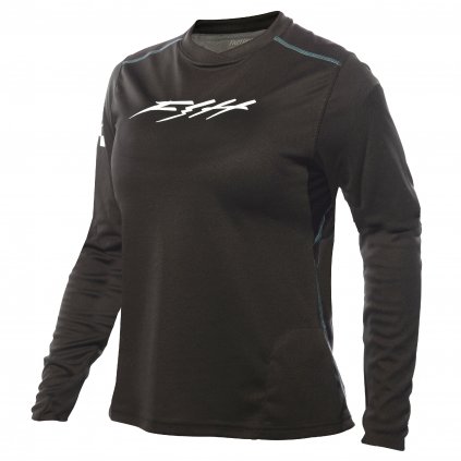 Womens Alloy Ronin LS Jersey Black F