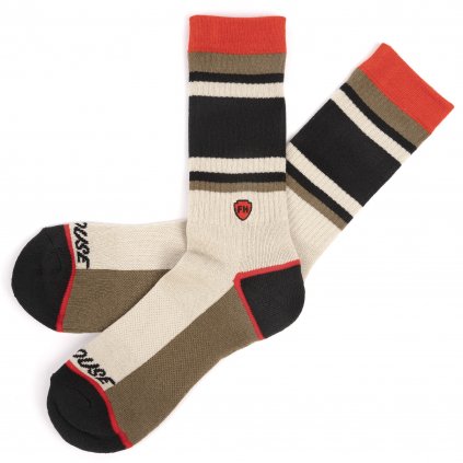 Boardwalk Performance Crew Sock Cream