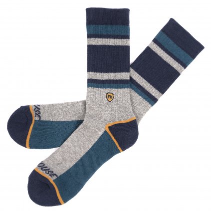 Boardwalk Performance Crew Sock Heather Gray