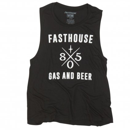 Fasthouse Women´s Gas and Beer Muscle Tank Black