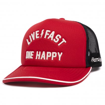 Happy TrucKer Hat Red F