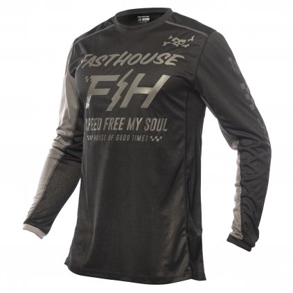 Grindhouse Slammer Jersey Black Gray F