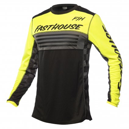 Grindhouse Omega Jersey High Viz Black F