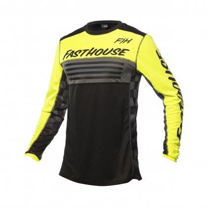 Youth Grindhouse Omega Jersey High Viz Black F