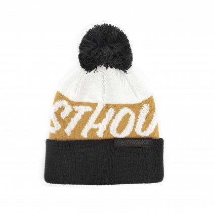 Youth Fastball Beanie Cream Black B