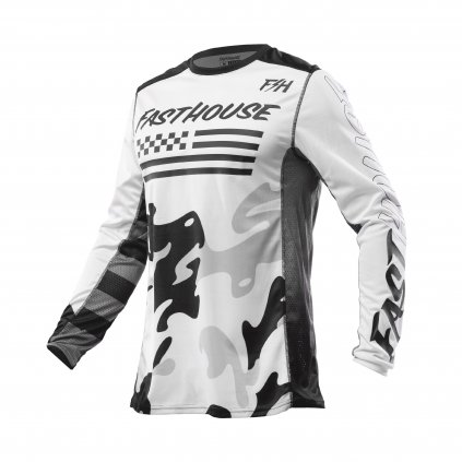 Youth Grindhousr Riot Jersey White Black F 2857