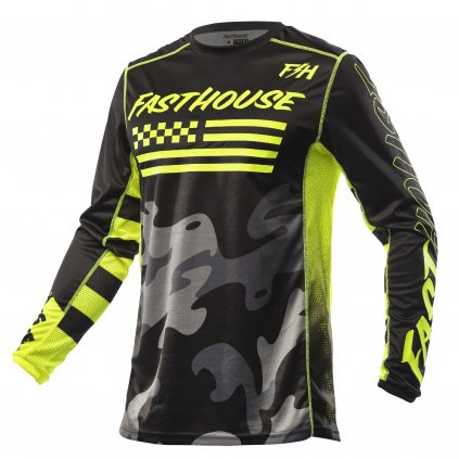 Grindhouse Riot Jersey Black HiViz F