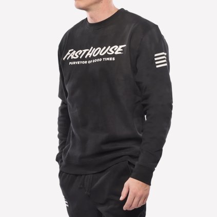 Fasthouse Umbra Fleece Crew Neck Pullover Black (2)