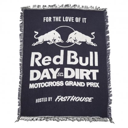 Red Bull Day in the Dirt 26 Throw Blanket