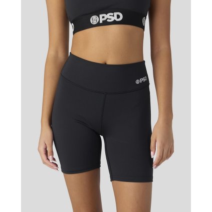 PSD Black Solids Performance Women Biker Compression Short (2)
