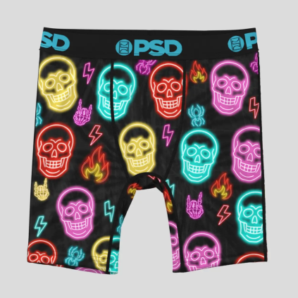 PSD Neon Skull chlapecké boxerky (2)