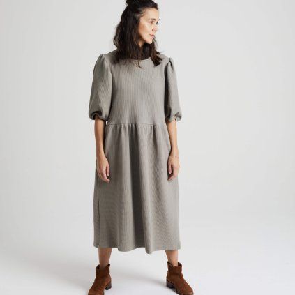 Waffle dress Cool Grey