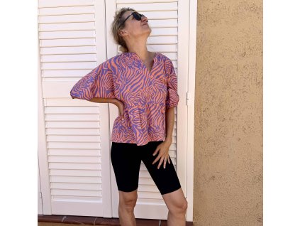 Blouse Apricot Lavender