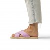 5 PAEZ SANDAL CROSSED MAUVE SHE