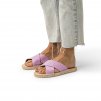 6 PAEZ SANDAL CROSSED MAUVE SHE