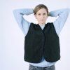 Bouclé Vest Black Tulip
