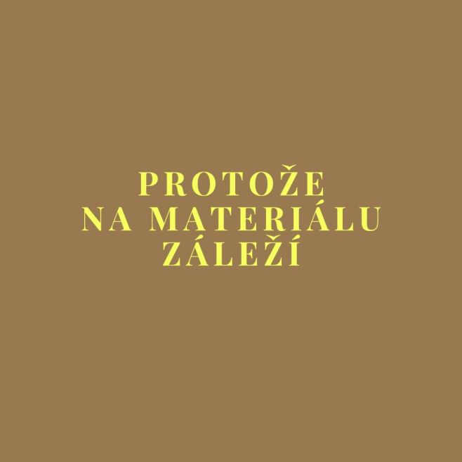 Není to jen o tom, jak to vypadá. Clean materials only 🌱 Protože to, co nosíte, je na vaší kůži celý den!