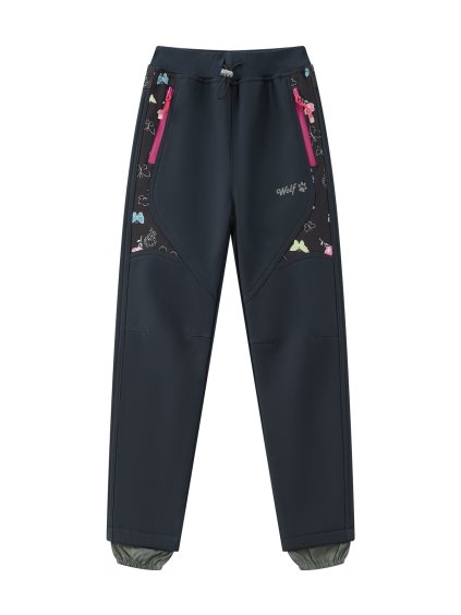 Dívčí softshellové kalhoty, zateplené