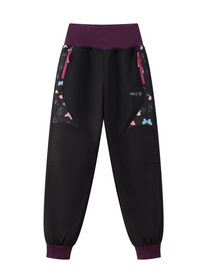 Dívčí softshellové kalhoty, zateplené