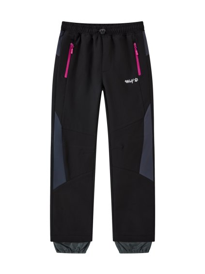 Dívčí softshellové kalhoty, zateplené