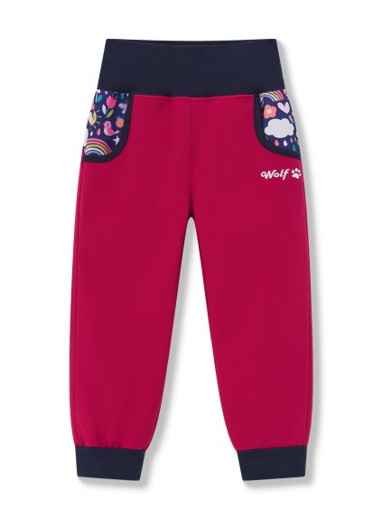 Dívčí softshellové kalhoty