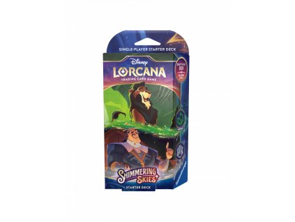 Lorcana shimmering skies emerald steel starter deck 01