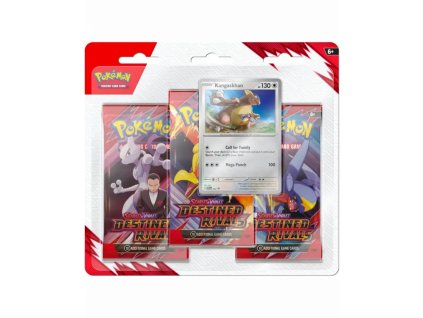 Pokémon Destined Rivals Kangaskhan 3 Pack Blister