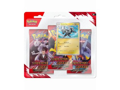 Pokémon Destined Rivals Zebstrika 3 Pack Blister