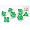 Translucent Green Resin Dice Set kostky